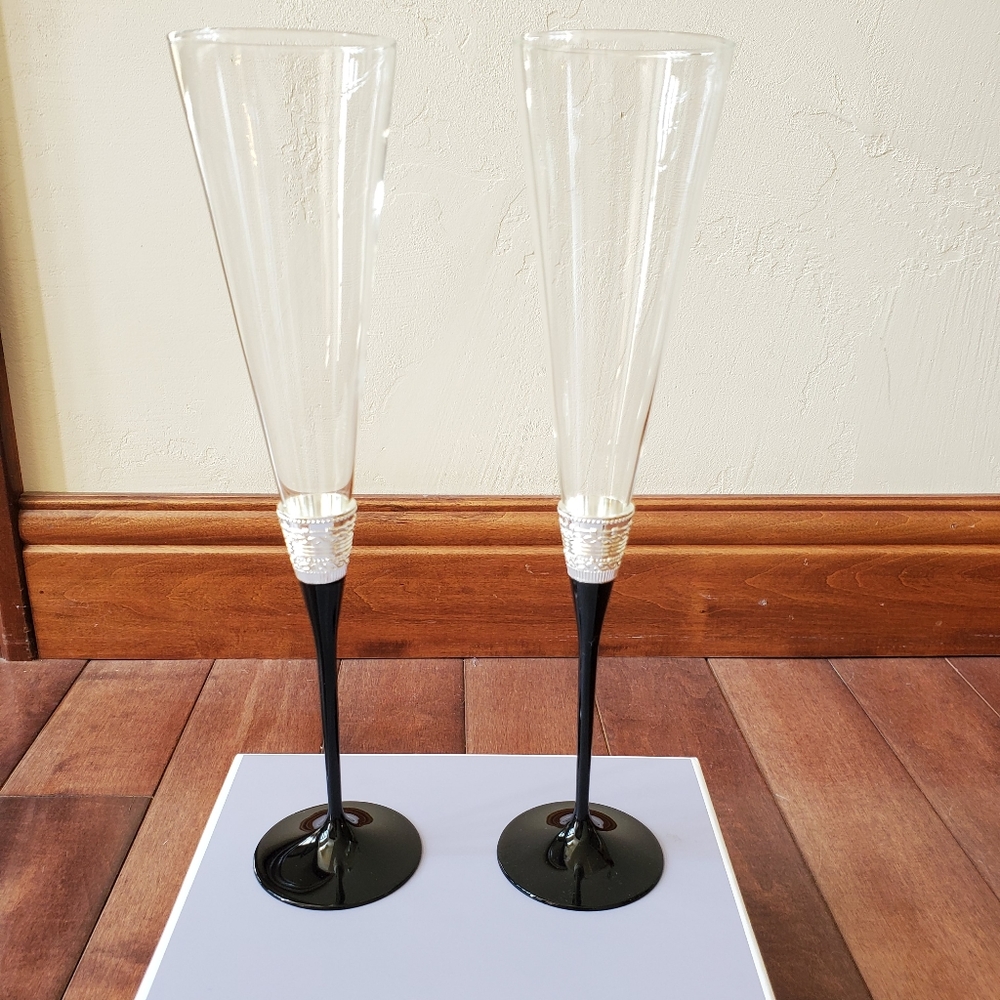 Crystal Vera Wang Wedgewood champagne flutes